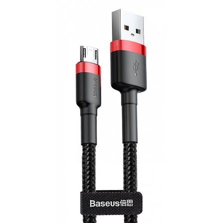 Кабель Baseus Cafule Micro USB 1.5A (2m) red/black, фото 1