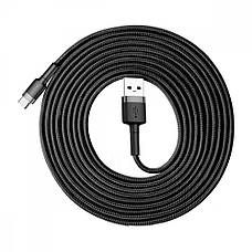 Кабель Baseus Cafule Type-C 2A (3m) gray/black, фото 5