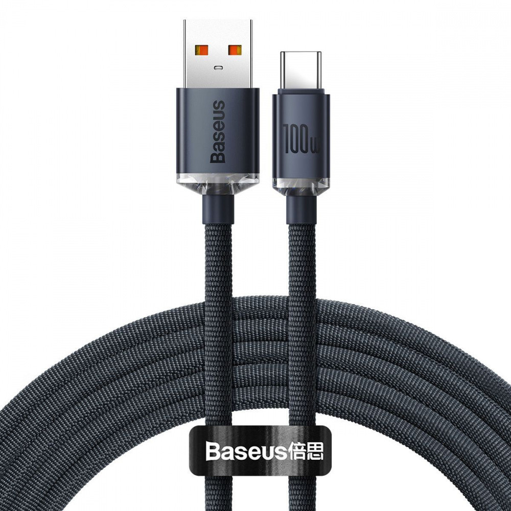 Кабель Baseus Crystal Shine Series Type-C 100W (2m) black