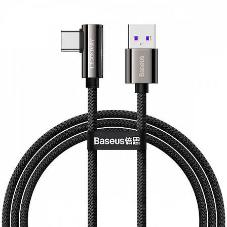Кабель Baseus Legend Series Elbow Fast Charging Type-C 66W (1m) black, фото 1