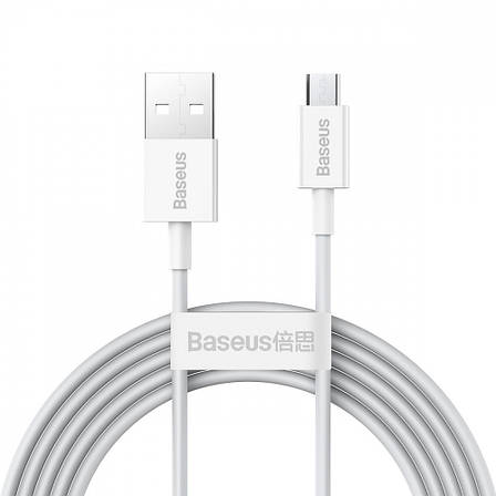 Кабель Baseus Superior Series Fast Charging Micro USB 2A (2m) white, фото 1