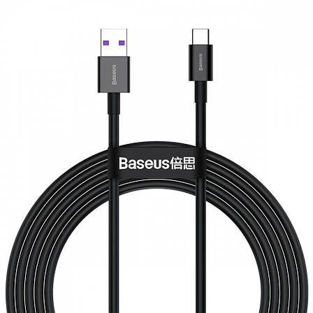 Кабель Baseus Superior Series Fast Charging Type-C PD 66W (2m) black, фото 1