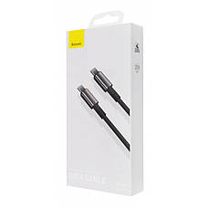 Кабель Baseus Tungsten Gold Type-C to Type-C 100W (2m) black, фото 3