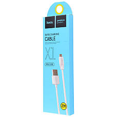Кабель Hoco X1 Micro USB (2m) white, фото 3