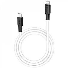 Кабель Hoco X21 Plus Silicone PD 20W Lightning (1m) black/red, фото 6