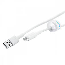 Кабель Proove Small Silicone Micro USB 2.4A (1m) white, фото 5
