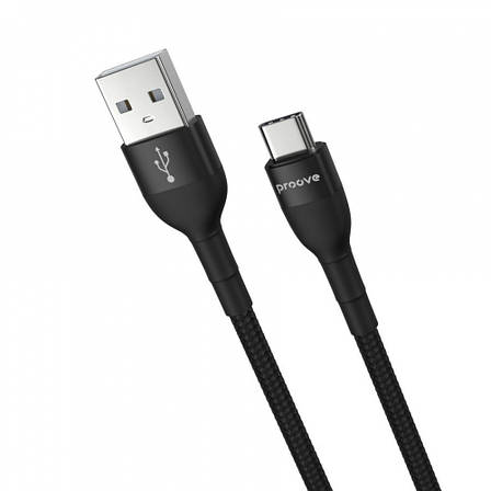 Кабель Proove Weft Type-C 3A (1m) black, фото 1