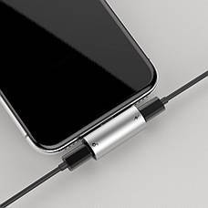 Переходник AUX Baseus L46 Lightning to Lightning + Lightning black, фото 3