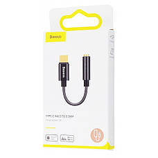 Перехідник AUX Baseus L54 Type-C to 3.5 mm black, фото 3