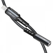 Переходник Acefast C1-05 Lightning to 3.5mm gray, фото 4