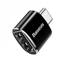 Перехідник Baseus USB to Type-C black, фото 6