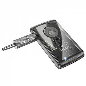 AUX Bluetooth Transmitter Hoco E66 Transparent black, фото 1