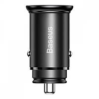 Автомобільний ЗП Baseus Circular Metal PPS 30 W (Support VOOC) USB black