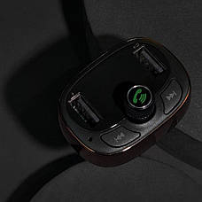 Автомобільний ЗП Baseus FM Launcher S-09 2.4 A 2 USB black, фото 6