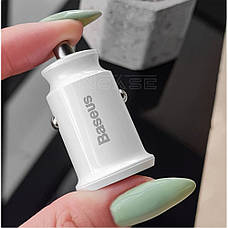 Автомобільний ЗП Baseus Grain 3.1 A 2USB black, фото 4