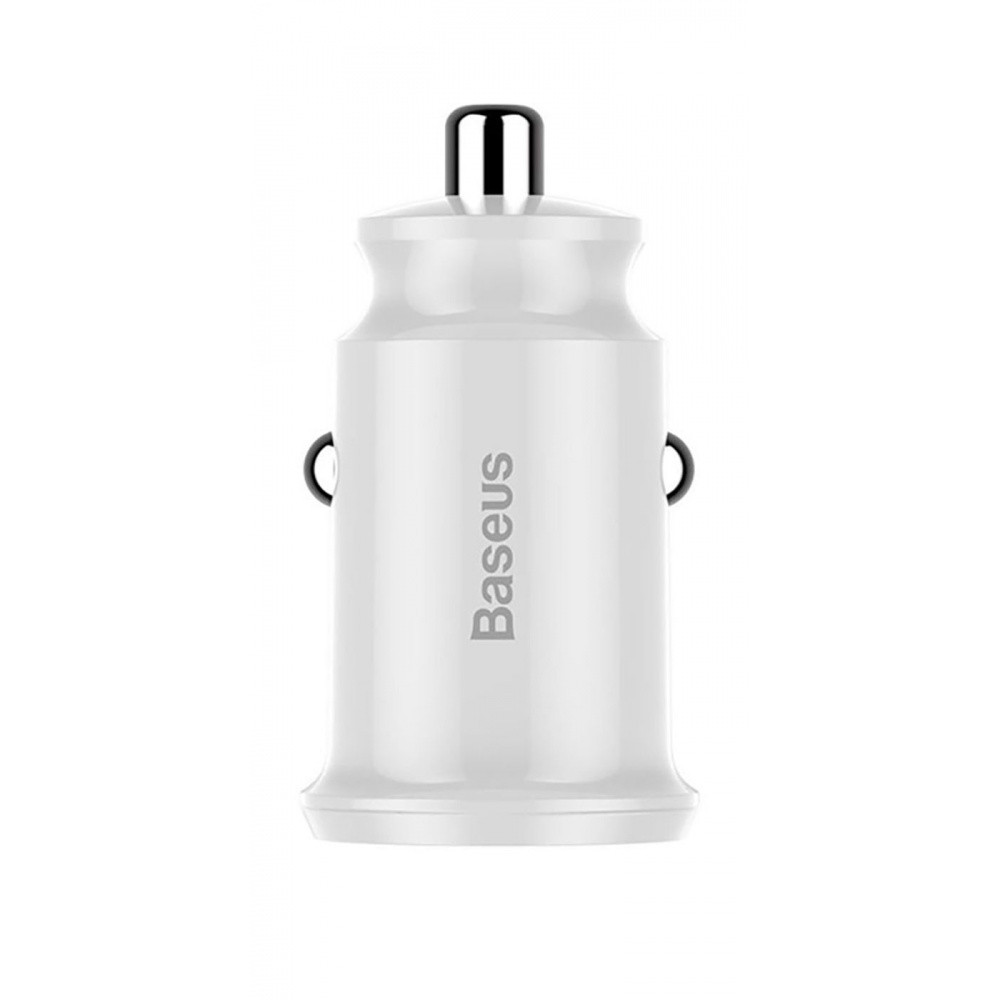 Автомобільний ЗП Baseus Grain 3.1 A 2USB white