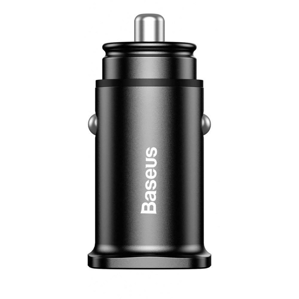 Автомобільний ЗП Baseus Square Metal QC 3.0 30 W 2 USB black