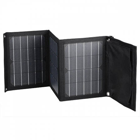 Портативна Сонячна Зарядна Станція Choetech 22W black, фото 1