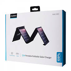 Портативна Сонячна Зарядна Станція Choetech 22W black, фото 3