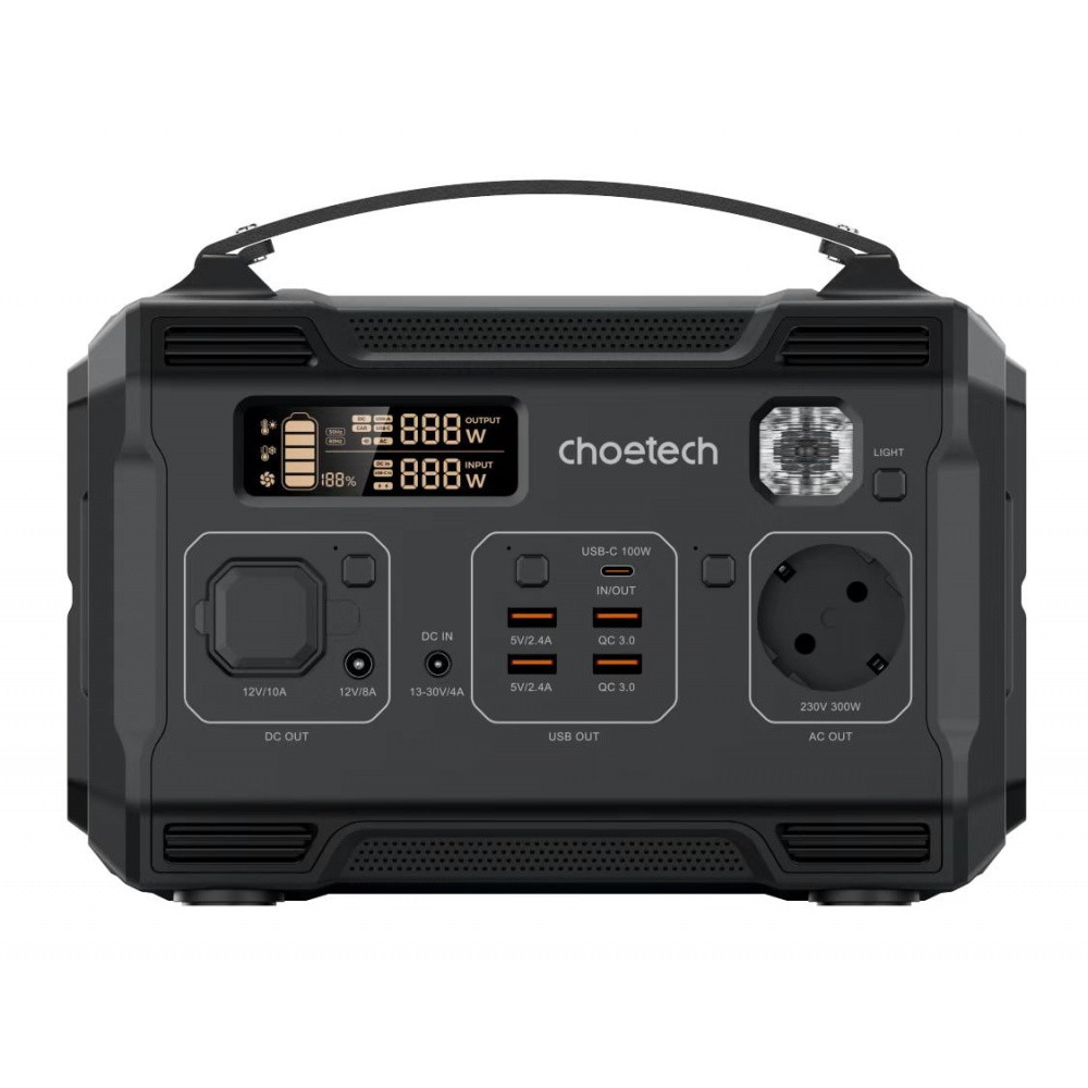 Портативна зарядна станція Choetech 300W* black
