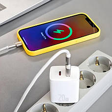 СЗУ Baseus Compact Quick Charger 20W QC+ PD (1Type-C + 1USB) black, фото 4