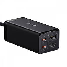 СЗУ Baseus GaN5 Pro 67W USB+2Type-C+HDMI (1.5m) + Кабель Type-C to Type-C 100W(20V/5A (1m) black, фото 5
