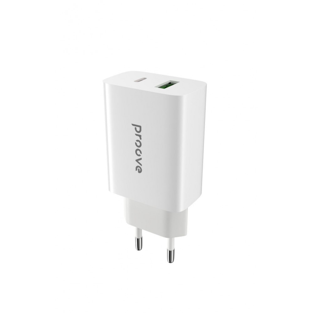 СЗП Proove Rapid 20W (Type-C + USB) white
