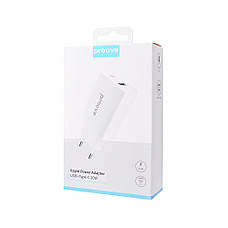 СЗП Proove Rapid 20W (Type-C + USB) white, фото 3