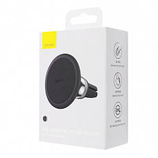 Автотримач Baseus C01 Magnetic Air Outlet black, фото 3