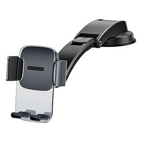 Автотримач Baseus Easy Control Clamp Pyste Type + Air Outlet set black, фото 1
