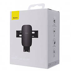 Автотримач Baseus Metal Age 2 Gravity Air Outlet Car Mount black, фото 3