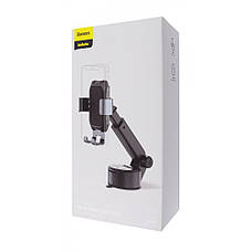 Автотримач Baseus Tank Gravity Car Mount With Suction Base black, фото 3