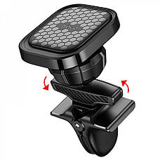 Автотримач Hoco S49 Fuerte Air Outlet Magnetic black, фото 4