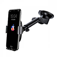 Автотримач з бездротовою зарядкою Baseus Gravity Car Mount (Osculum Type) 1.7A black, фото 5