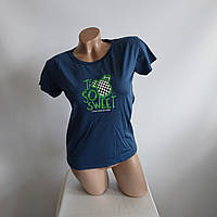 Жіноча футболка женская футболка New Trend (10-71) темно-синий