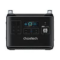 ХІТ Дня: Портативна зарядна станція Choetech 2000W Power Bank Type-C/USB/DC/AC black !