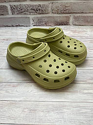 Жіночі легкі крокси сабо піна хакі