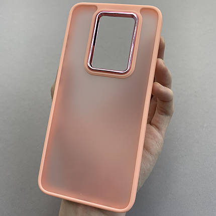 Чохол для Xiaomi Redmi Note 9 матовий з глянцем чохол на телефон сяомі редмі нот 9 персиковий q6y, фото 1