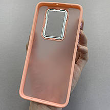 Чохол для Xiaomi Redmi Note 9 матовий з глянцем чохол на телефон сяомі редмі нот 9 персиковий q6y, фото 3
