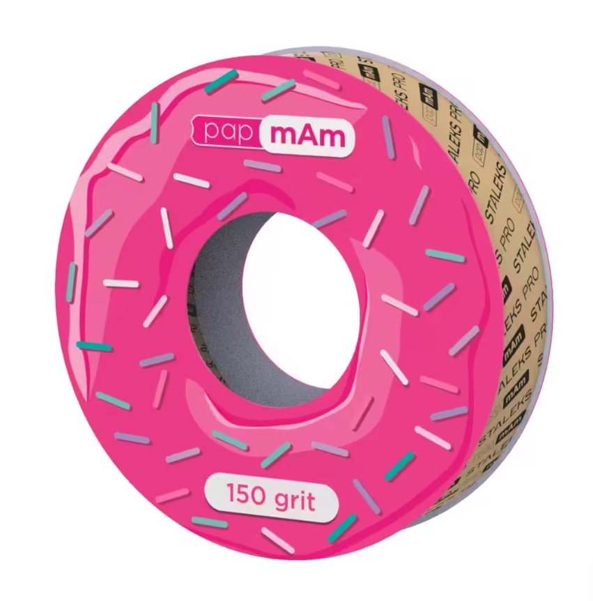 Запасний блок файл-стрічки білий papmAm для котушки 150 грит STALEKS PRO EXPERT, фото 1