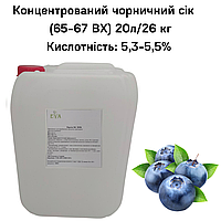 Концентрированный черничный сок (65-67 ВХ) канистра 20л/26 кг