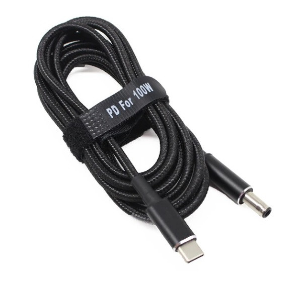 10 шт. USB Type-C кабель DC 5.5×3.0 Samsung для заряджання ноутбука 100W від повербанка USB