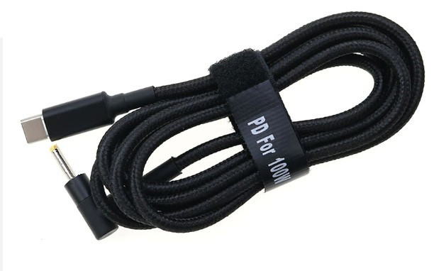 USB Type-C 100W кабель живлення DC 2.5×0.7 Asus для заряджання ноутбука від повербанка USB