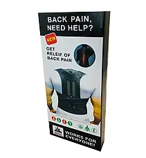 Грудопоясничний коректор правильної постави Back Pain Need Help р-р M, Бандаж для вирівнювання спини, фото 3