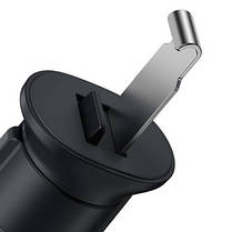 Автомобильный держатель холдер Baseus Metal AgeⅡ Gravity Car Mount Air Outlet Version SUJS000013 Dark Grey, фото 4