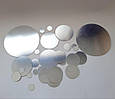 Наклейка на стіну дзеркальнуа акрил срібло Кола набір 32 штук 8668, фото 5