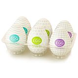 Мастурбатор яйце Tenga Egg Wavy, Чоловічий мастурбатор яйце, Силіконовий стимулятор члена яєчко, Інтимні іграш, фото 11
