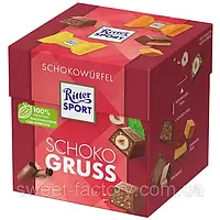 Набор шоколадных конфет 4 вкуса Ritter Sport Schokowurfel Schoko Gruss 176г (22шт) Германия