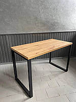 Стол в стиле лофт "Серия 1" обеденный стол 1600х800 мм, 16 мм, 80х40 мм