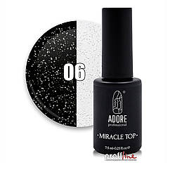 Топ для нігтів із шимером Adore miracle 7,5 мл, No 6